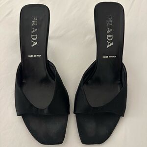 Vintage Prada Satin Heels